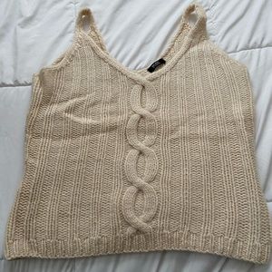 Body by Victoria cashmere knitted tank top